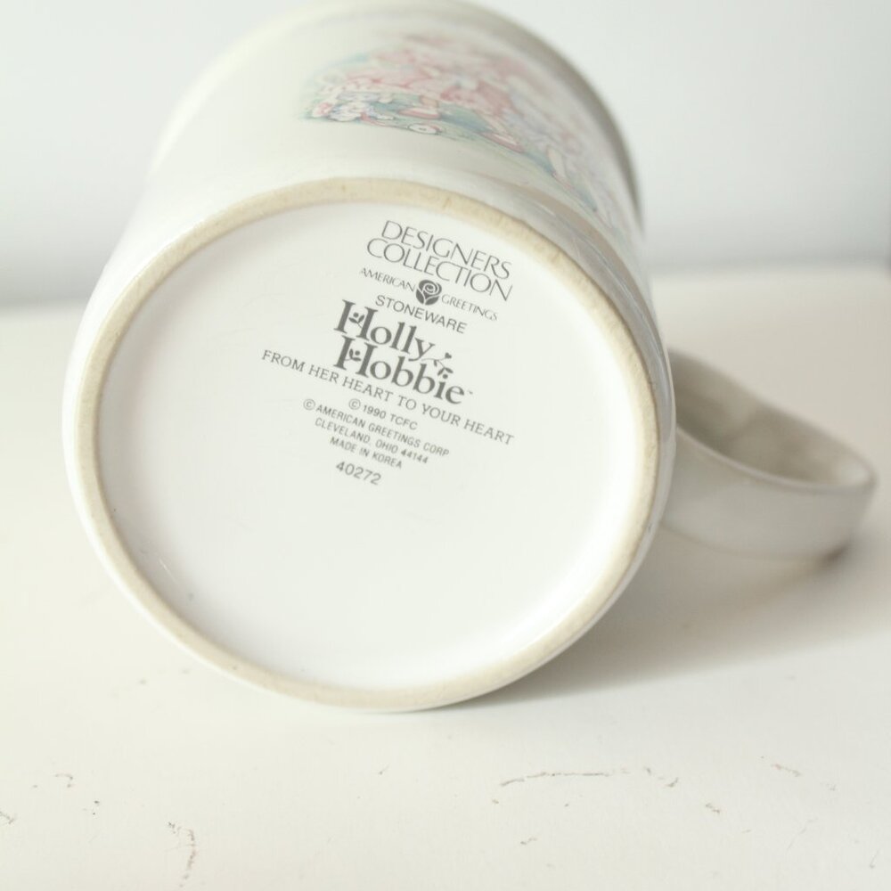 🍁4/$20 Holly Hobbie Happy Day Mug 1990 - Picture 2 of 3